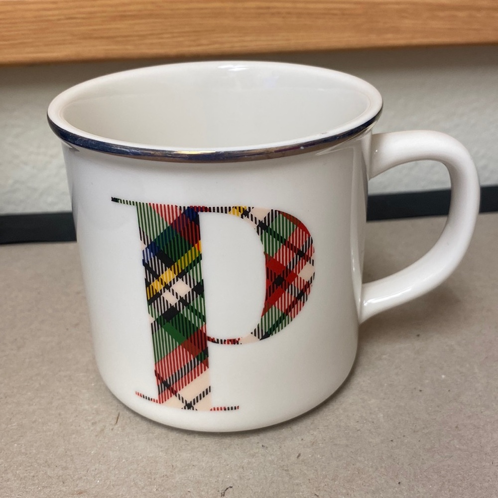Pottery Barn “P” mug.